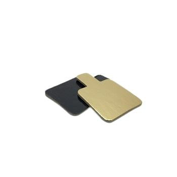Gold/Black Square Cake Bases - 6cm x 6cm 200 PCS